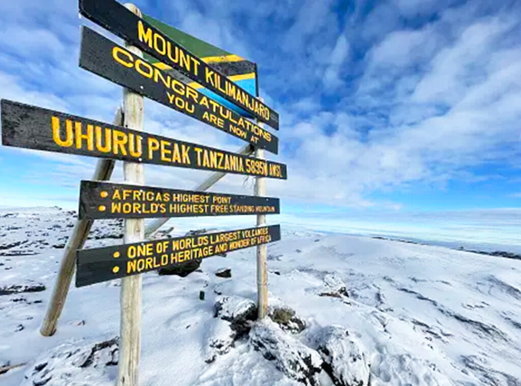 Kilimanjaro Climb ultimate goal is to reach Uhuru summit
