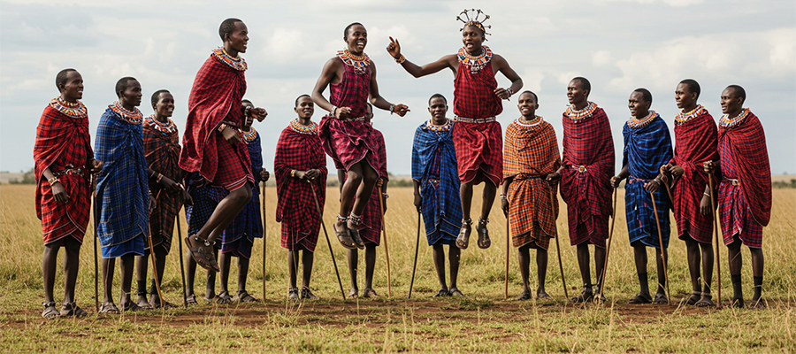 Adumu dance: common during Maasai Cultural Tours for Families in Tanzania